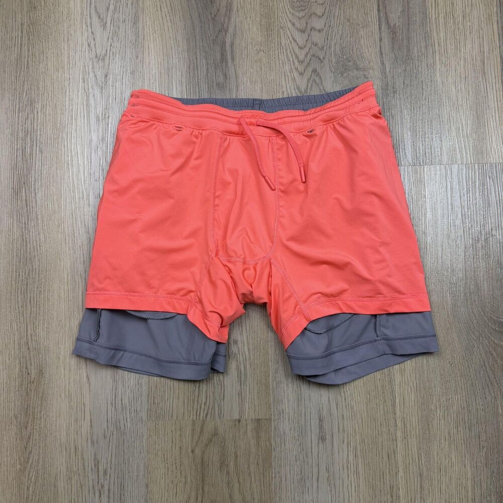 Birddogs Shorts Mens Large Gray Lined Running Zip Pocket Athletic - Picture 8 of 11